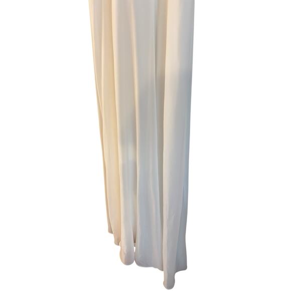 Lulus Dance All Evening White Lace Maxi Dress Halter Neckline Sleeveless Medium - Picture 4 of 10